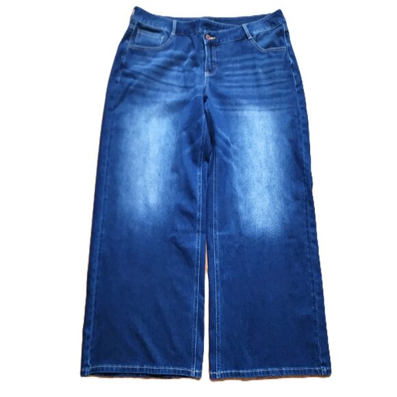 Halara NWT wide leg jeans XL Tall - Picture 2 of 14